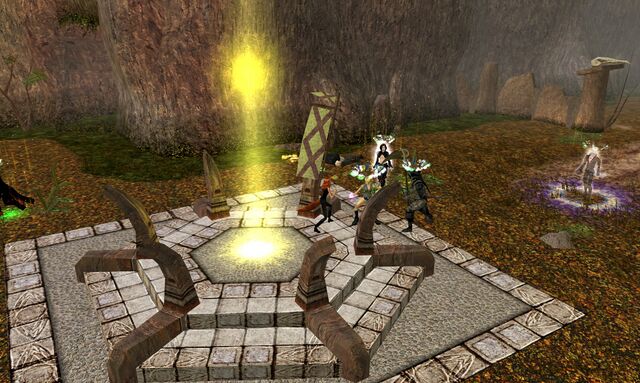 Characters meeting on a Sinfar battlefield